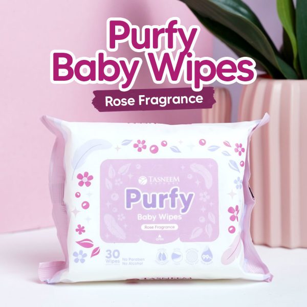 Purfy Baby Wipes Rose